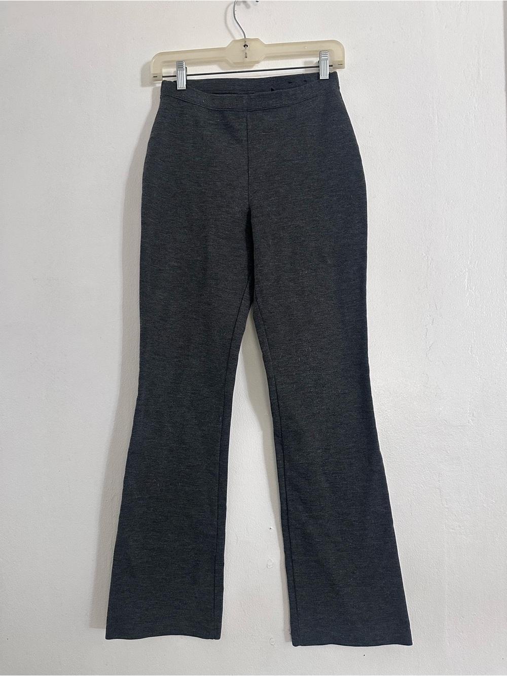 Vintage Y2K Express Dark Gray Knit Pull-On Flare Leg Pants